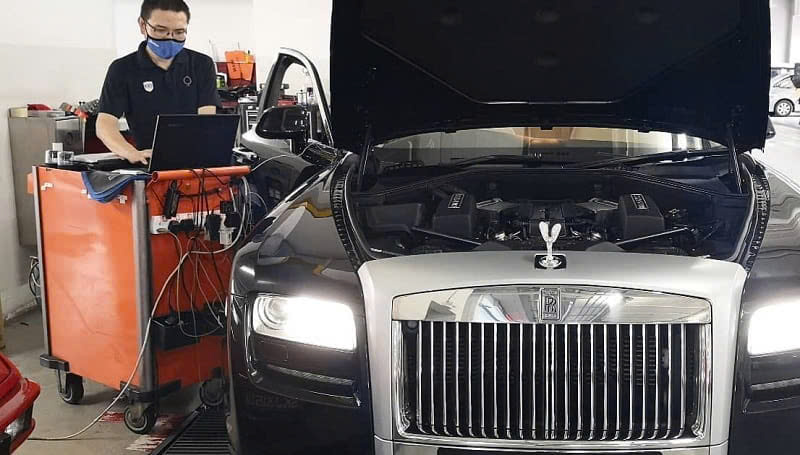 gara sửa chữa rolls royce